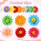 14 PCS Mexican Tissue Paper Flowers – Colorful Fiesta Party Decorations for Cinco de Mayo, Birthday, Wedding & Holiday Events – Hanging Ceiling, Wall & Table Decor – Perfect for Mother's Day Card Making Displays